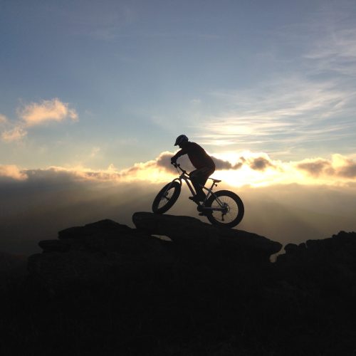 mendi gaiak-rando vtt coucher du soleil